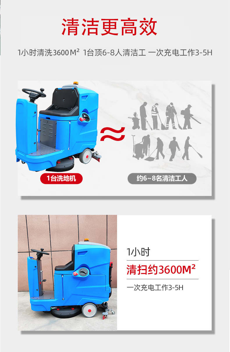 大庆驾驶式洗地机更适合用在高铁站